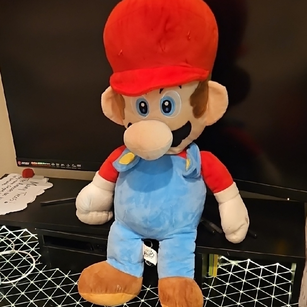 Red and Blue Stuffed Toy